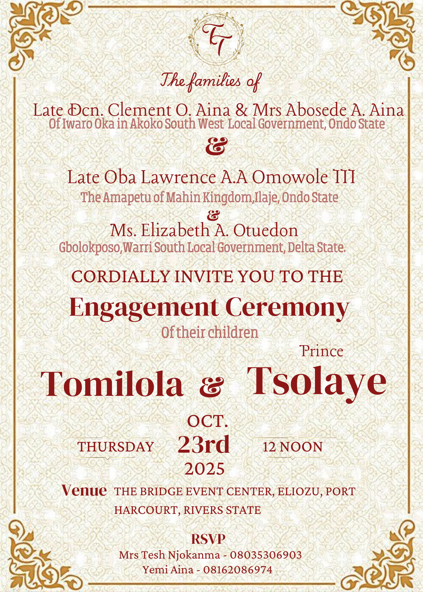 Engagement Invitation